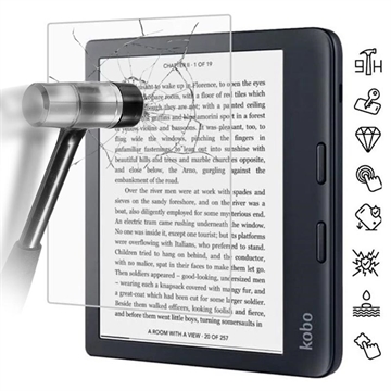 Protecteur d\'Écran Kobo Libra 2 en Verre Trempé Full Cover - Transparente