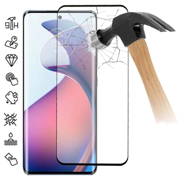 Protecteur d’Écran Motorola Edge 40 Pro/Moto X40 en Verre Trempé Full Cover - Bord Noir