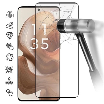 Protecteur d’Écran Motorola Edge 50 en Verre Trempé Full Cover - Bord Noir