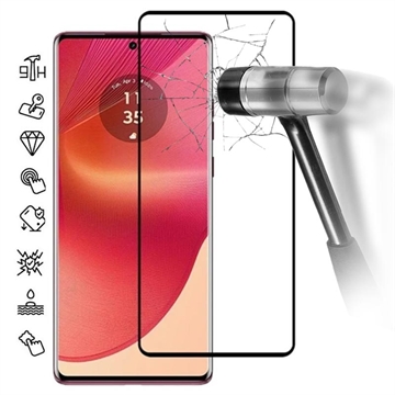 Protecteur d’Écran Motorola Edge 50 Fusion/G96 en Verre Trempé Full Cover - Bord Noir