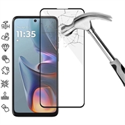 Protecteur d’Écran Motorola Moto E15 en Verre Trempé Full Cover - Bord Noir