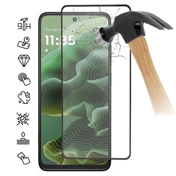 Protecteur d’Écran Motorola Moto G35 en Verre Trempé Full Cover - Bord Noir