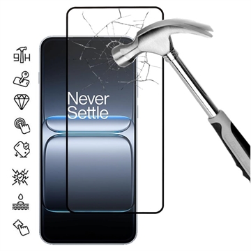 Protecteur d\'écran OnePlus Ace 5 Ultra/Nord 5 en verre trempé Couverture complète - 9H - Bord noir