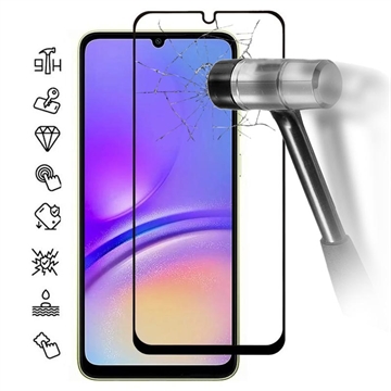 Protecteur d’Écran Samsung Galaxy A05 en Verre Trempé Full Cover - Bord Noir