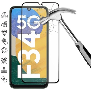 Protecteur d’Écran Samsung Galaxy F34 en Verre Trempé Full Cover - Bord Noir