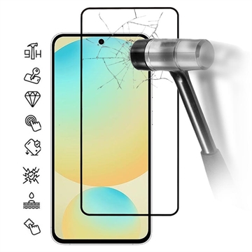 Protecteur d\'écran Samsung Galaxy S25 FE en verre trempé Couverture complète - 9H - Bord noir