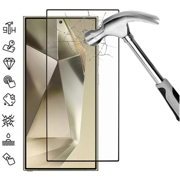 Protecteur d’Écran Samsung Galaxy S25 Ultra en Verre Trempé Full Cover - Bord Noir