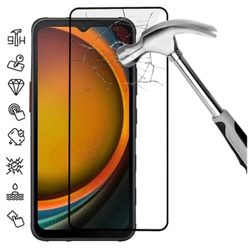Protecteur d’Écran Samsung Galaxy Xcover7 en Verre Trempé Full Cover - Bord Noir