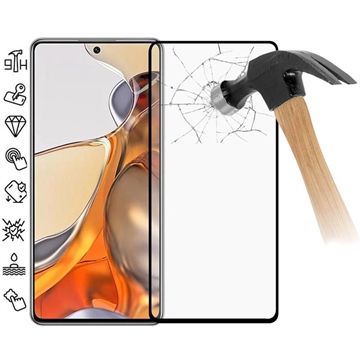 Protecteur d’Écran Xiaomi 11T/11T Pro en Verre Trempé Full Cover - Bord Noir