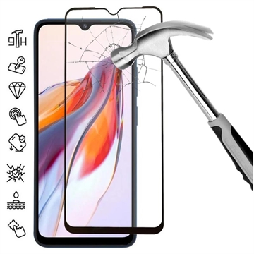Protecteur d’Écran Xiaomi Redmi 12C en Verre Trempé Full Cover - Bord Noir