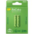 GP ReCyko 1000 Piles AAA rechargeables 950mAh - 2 Pcs.