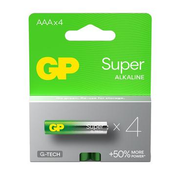 GP Super G-Tech LR03/AAA Piles alcalines 1000mAh