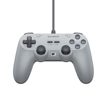 GameSir T3 Lite Manette de jeu filaire pour PC/Steam/Switch/Android/iOS - Gris