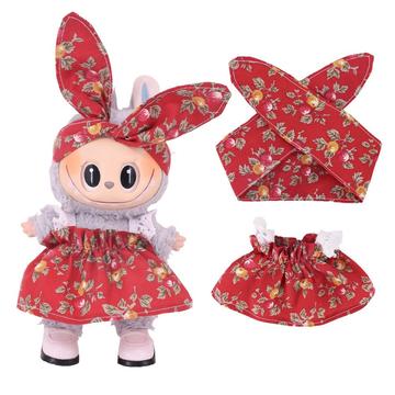 Ensemble robe et bandeau pour mini-figure Labubu 17cm