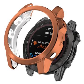 Coque Garmin Fenix 7X/7X Solar en TPU Galvanisé - Rose Doré