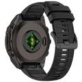 Bracelet Garmin Fenix 8 en Silicone Souple - 51mm - Noir Gris