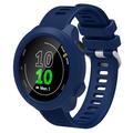 Bracelet en Silicone de Rechange avec Cadre Intégré Garmin Forerunner 158 - Bleu