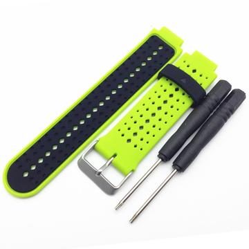 Bracelet Sports Garmin Forerunner 235/630/735 en Silicone Bicolore - Vert clair