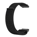 Garmin Forerunner 265S/255S/venu 2S - Bracelet en Nylon avec Fermeture Velcro - Noir