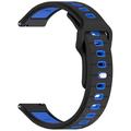 Bracelet Sports Garmin Vivoactive 6 en Silicone Bicolore - Noir / Bleu
