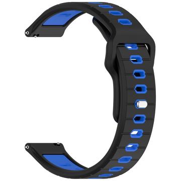 Bracelet Sports Garmin Vivoactive 6 en Silicone Bicolore - Noir / Bleu