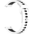 Bracelet Sports Garmin Vivoactive 6 en Silicone Bicolore - Blanc / Noir