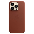 Coque iPhone 14 Pro en Cuir avec MagSafe Apple MPPK3ZM/A - Terre de Sienne