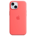 iPhone 15 Plus Apple Silicone Case with MagSafe MT163ZM/A (Open Box - Excellent) - Guava