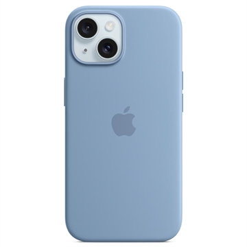 Coque iPhone 15 Plus en Silicone avec MagSafe Apple MT193ZM/A - Bleu d\'hiver