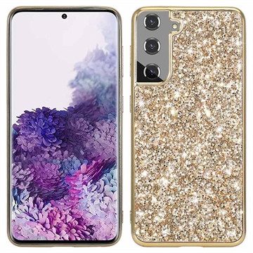 Coque Hybride Samsung Galaxy S21 FE 5G - Série Glitter - Doré