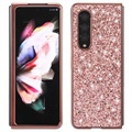 Coque Hybride Samsung Galaxy Z Fold3 5G - Série Glitter - Rose Doré