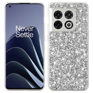 Coque Hybride OnePlus 10 Pro - Série Glitter - Argenté