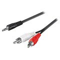 Câble Adaptateur Audio 3.5mm / 2 x RCA Goobay - 1.5m