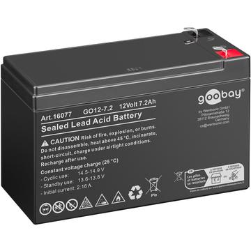 Goobay GO12-7.2 Batterie au plomb 12V - 7200mAh