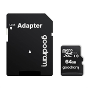 GoodRam Carte mémoire MicroSDHC M1AA-0640R12 - Classe 10 - 64 Go