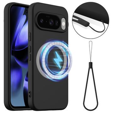 Coque Google Pixel 10 en Silicone Liquide - Compatible MagSafe - Noire