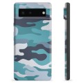 Coque Google Pixel 6 en TPU - Camouflage Bleu