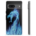 Coque Google Pixel 7 en TPU - Dragon Feu Bleu