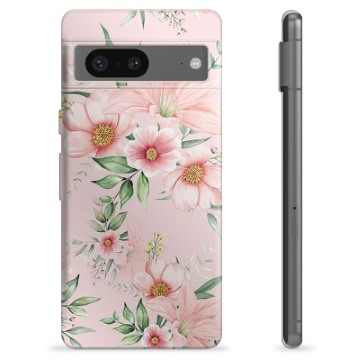 Coque Google Pixel 7 en TPU - Fleurs à L\'aquarelle