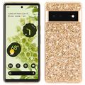 Coque Hybride Google Pixel 8a - Série Glitter - Doré