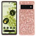 Coque Hybride Google Pixel 8a - Série Glitter - Rose Doré