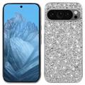 Coque Hybride Google Pixel 9/9 Pro - Série Glitter - Argenté