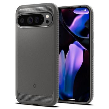 Coque Google Pixel 9 Pro XL en TPU Spigen Rugged Armor - Gris Marbre