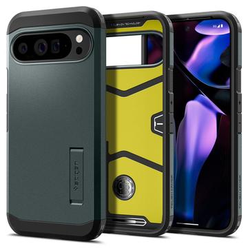Coque Google Pixel 9 Pro XL Spigen Tough Armor - Vert Foncé