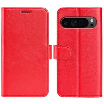 Étui Portefeuille Google Pixel 9 Pro XL avec Fermeture Magnétique - Rouge