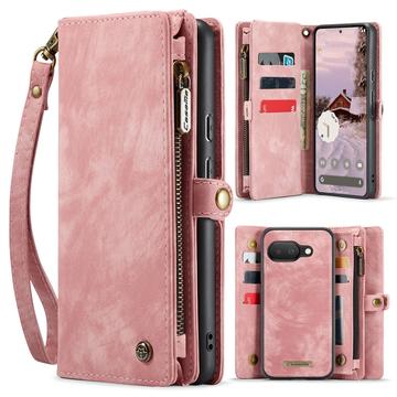 Étui Portefeuille Google Pixel 9a Multifonctionnel 2-en-1 Caseme 008 - Rose