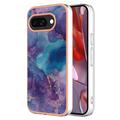Coque Google Pixel 9a en TPU Marble Pattern Galvanisé IMD
