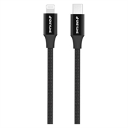Câble USB-C / Lightning Tressé GreyLime 18W - Certifié MFi - 1m