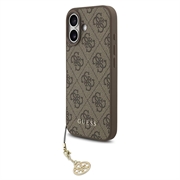 Coque hybride iPhone 17 Guess 4G Charm - Compatible MagSafe - Marrone