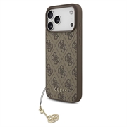 Coque hybride iPhone 17 Pro Max Guess 4G Charm - Compatible MagSafe - Marrone